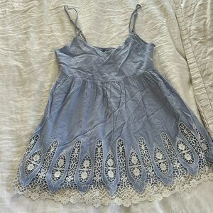 Blue lace sun dress